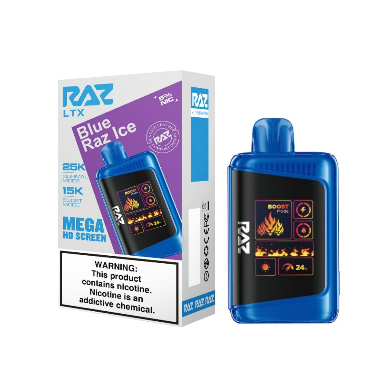 Blue Razz Ice Raz LTX 25K