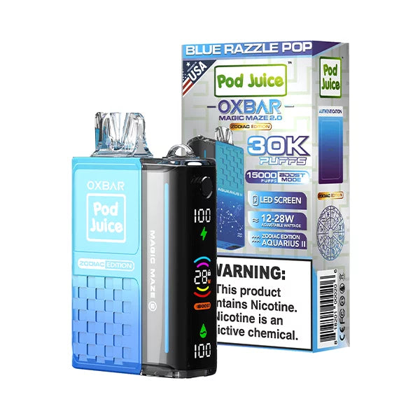 Blue Razzle Pop Oxbar Magic Maze 2.0 Pod Juice 30K