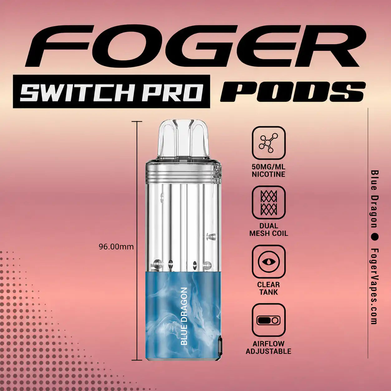 Blue Dragon - Foger Switch Pro 30K Disposable Pod