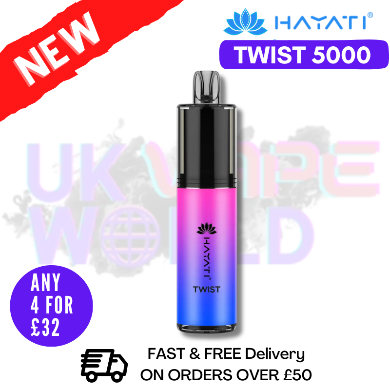 Blue Razz Gummy Bear Hayati Twist 5000 Puff 5K Disposable Kit