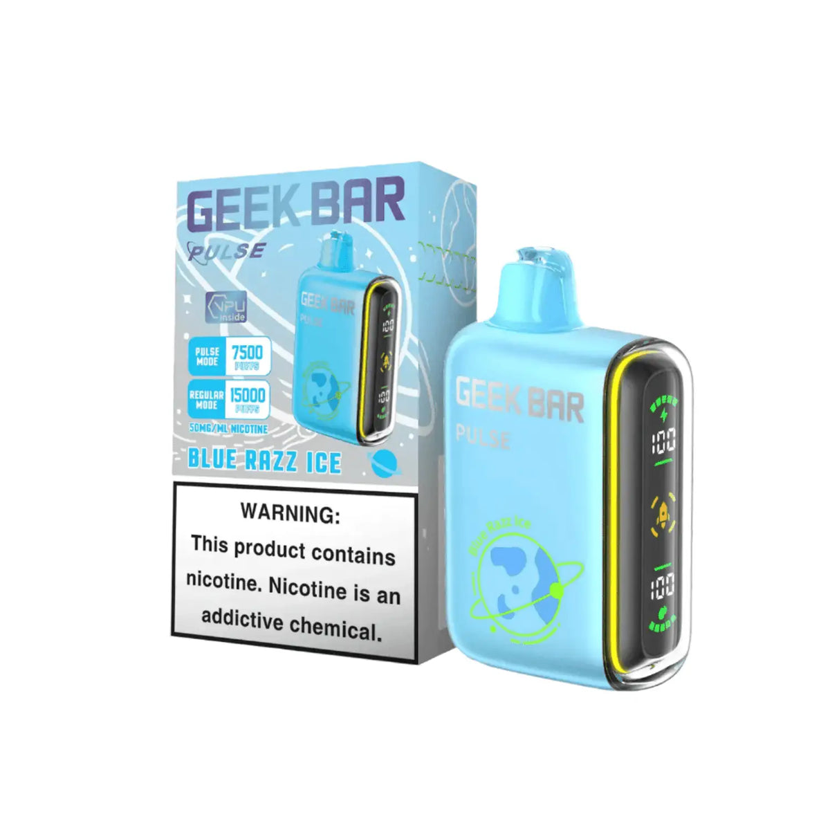 Blue Razz Ice - Geek Bar Pulse 15k Disposable Vape