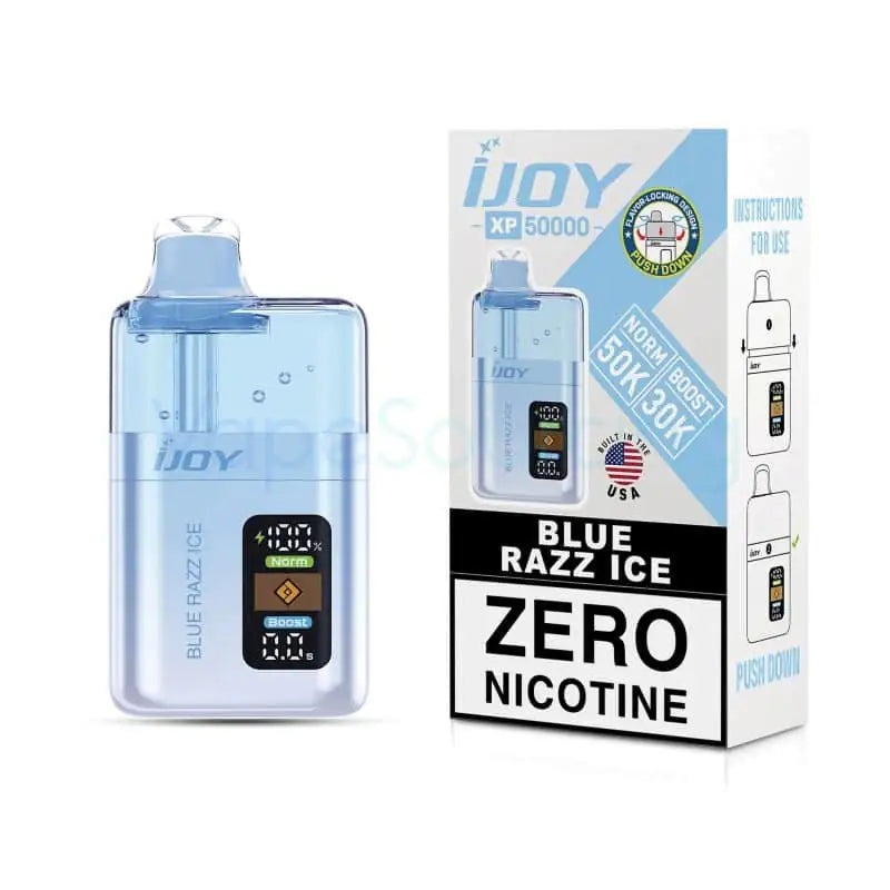 Blue Razz Ice - iJoy XP50000 Zero Nicotine Disposable Vape