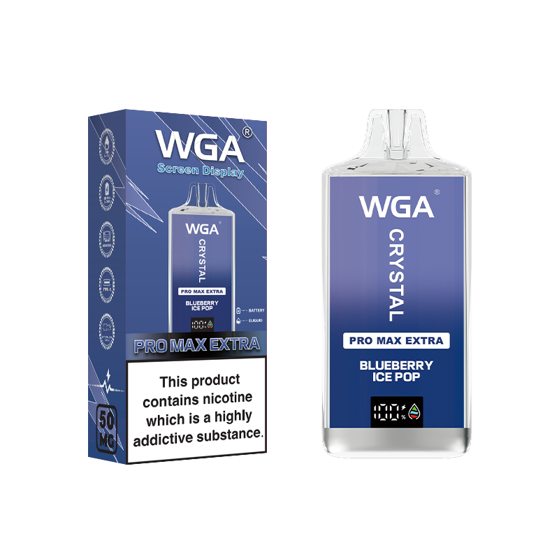 wga Disposable Vape Crystal Blueberry-Ice-Pop 15000 Puffs