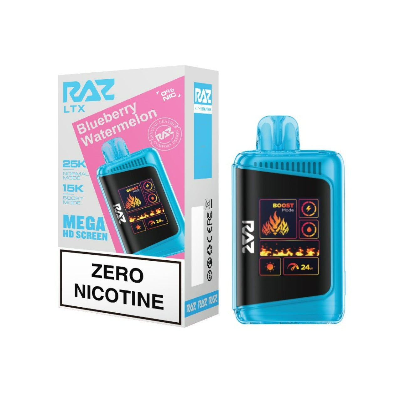 Blueberry Watermelon (Zero Nicotine) Raz LTX 25K