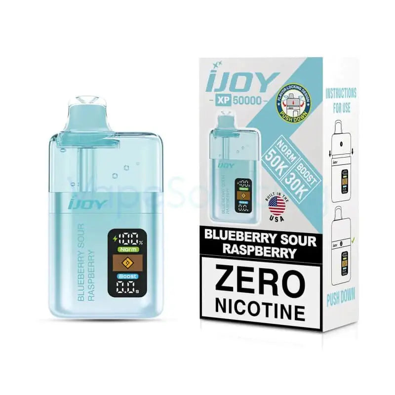 Blueberry Sour Raspberry - iJoy XP50000 Zero Nicotine Disposable Vape