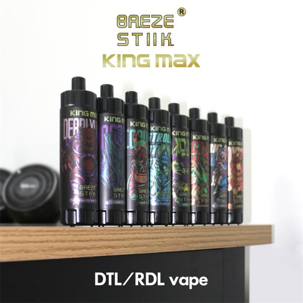 Breze Stiik Kingmax 10000 Puffs Disposable Vape – Mesh Coil. Adjustable Airflow