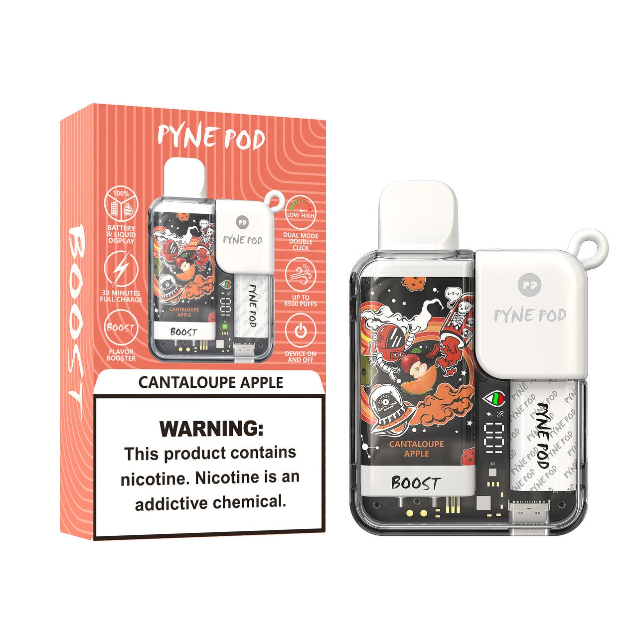 Cantaloupe Apple Pyne Pod Boost 8500
