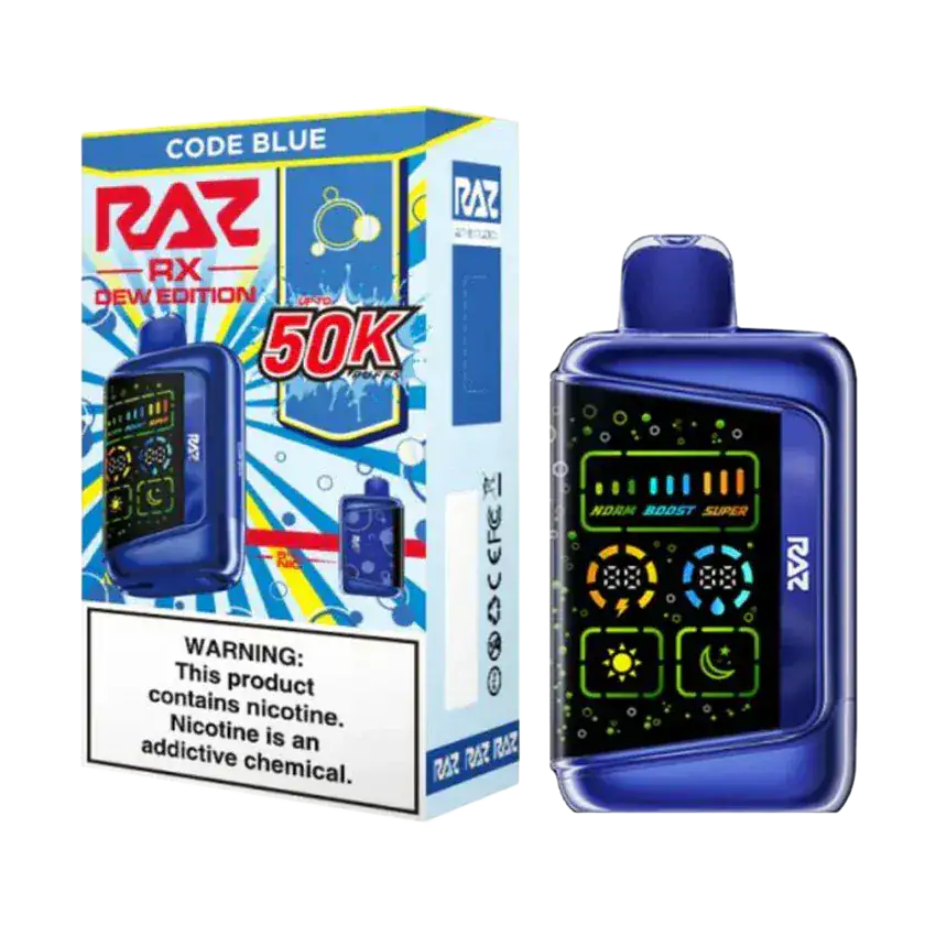 Code Blue - RAZ RX 50K Dew Edition Disposable Vape