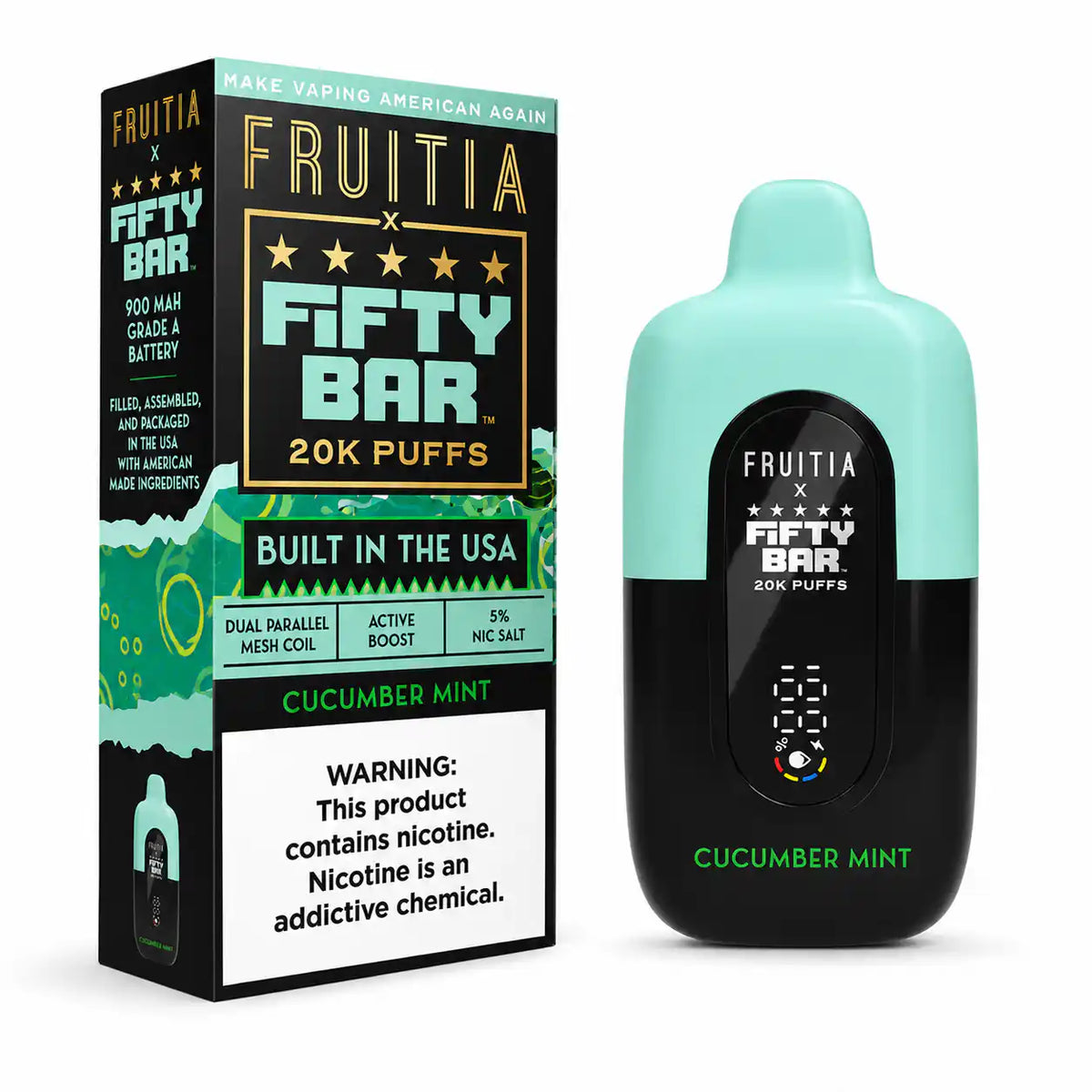Cucumber Mint - Fifty Bar 20K Disposable Vape