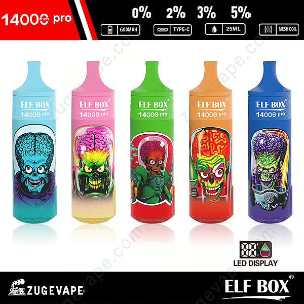 ELF Box Rgb 14000 Puffs Pro Wholesale Vape 25ml 600mah 11 Flavors
