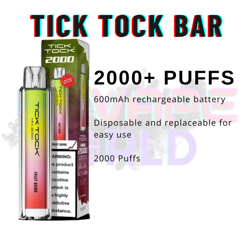 Fruit Bomb Tick Tock Mini 2000 Puffs Set