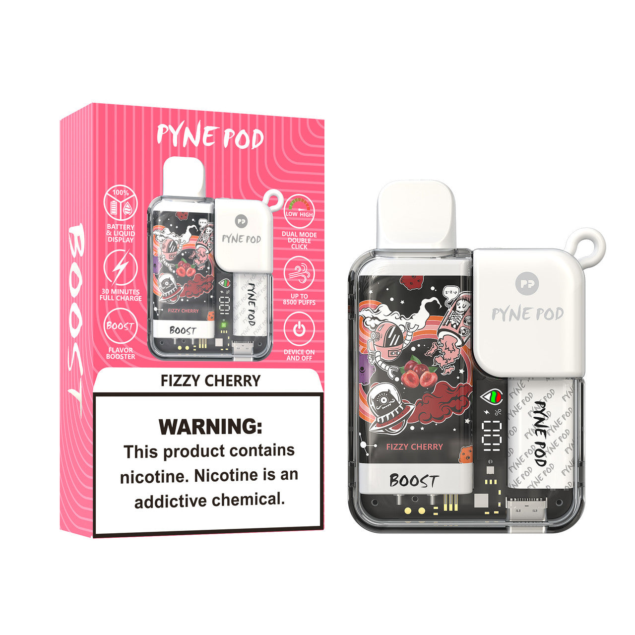 Fizzy Cherry Pyne Pod Boost 8500