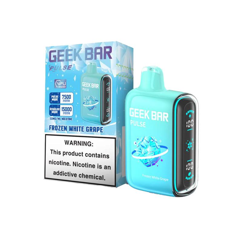 Frozen White Grape Geek Bar Pulse 15000