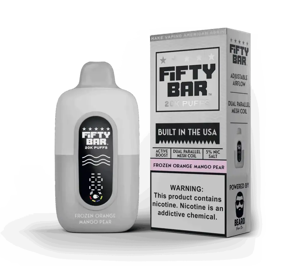 Frozen Orange Mango Pear - Fifty Bar 20K Disposable Vape