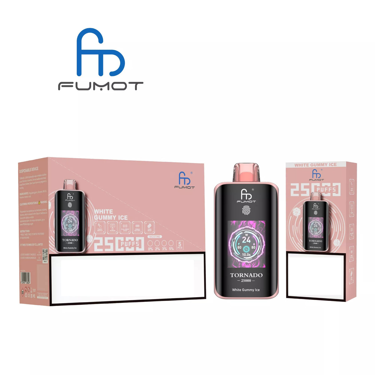 Fumot Tornado 25000 Puffs Disposable Vapes Wholesale