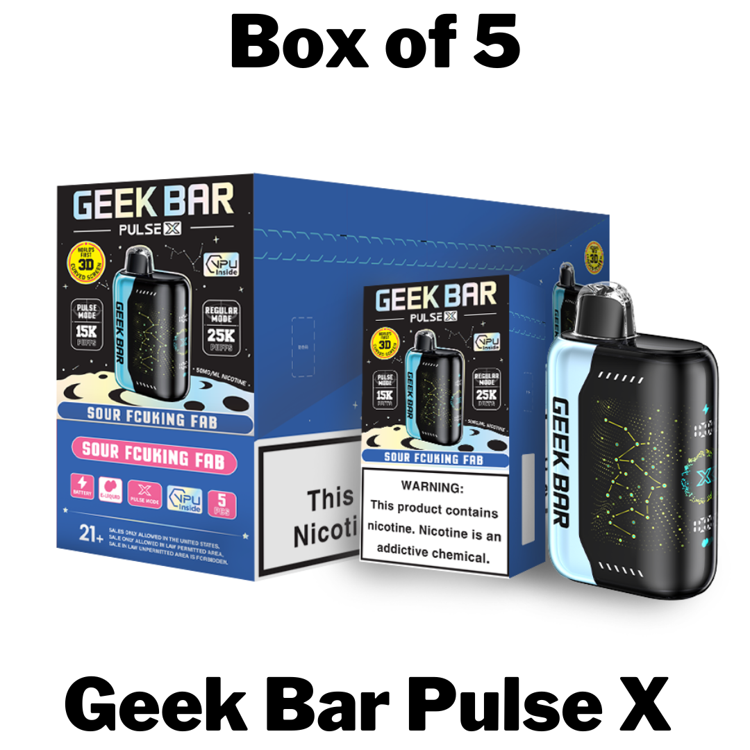 Geekbar Pulse X 25000 Einweg-Vape-Box mit 5 Stück