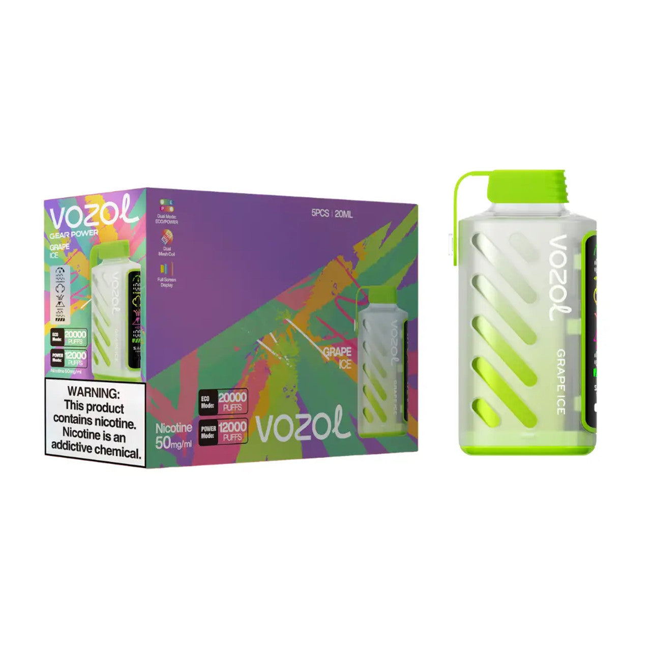 Grape Ice Vozol Gear Power 20000