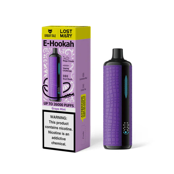 Grape Mint Urban Tale x Lost Mary E-Hookah 26000