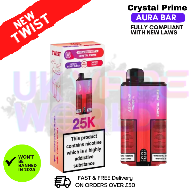 Grape Berry Burst Crystal Prime 25K Puff Kit