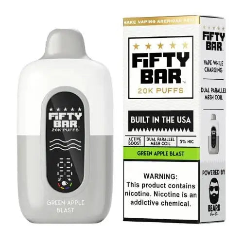 Green Apple Blast - Fifty Bar 20K Disposable Vape