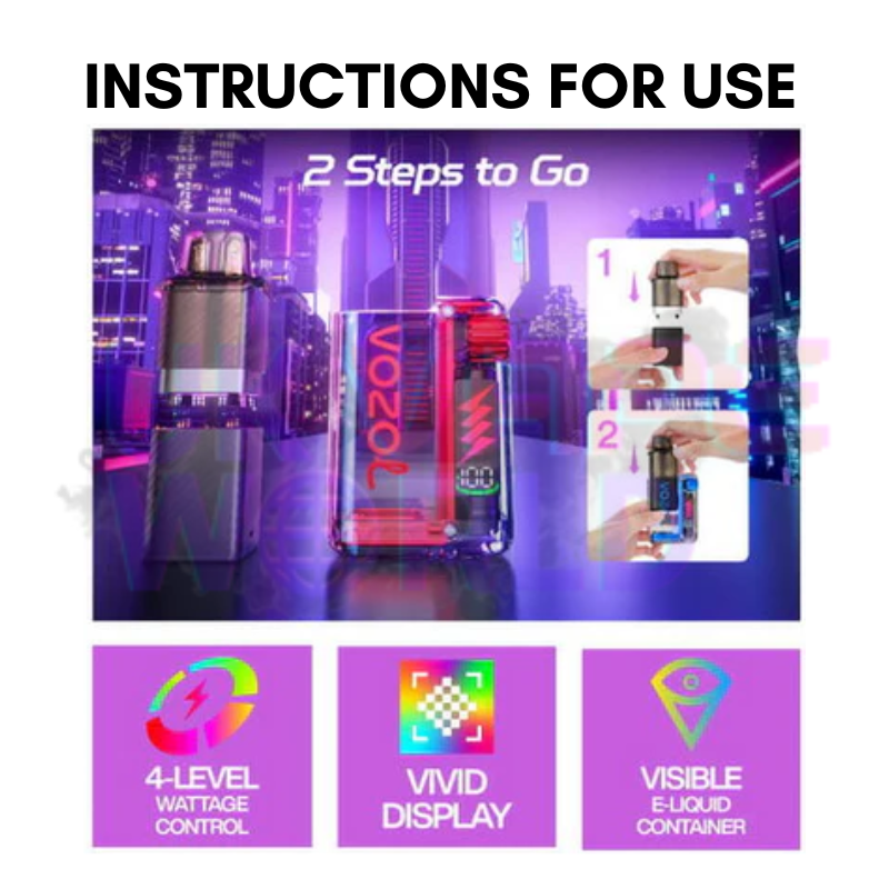 Vozol 10000 10K Puff Vista Plug Vape Kit (20MG) - £10.99