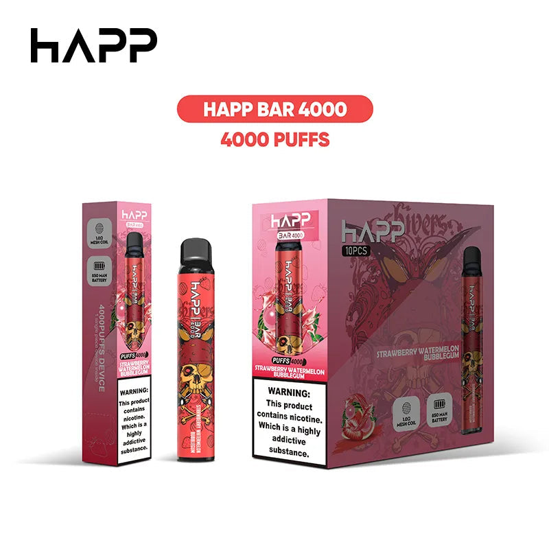 Happ 4000 Züge 8ml E-Zigarette Einweg-Vape-Bar