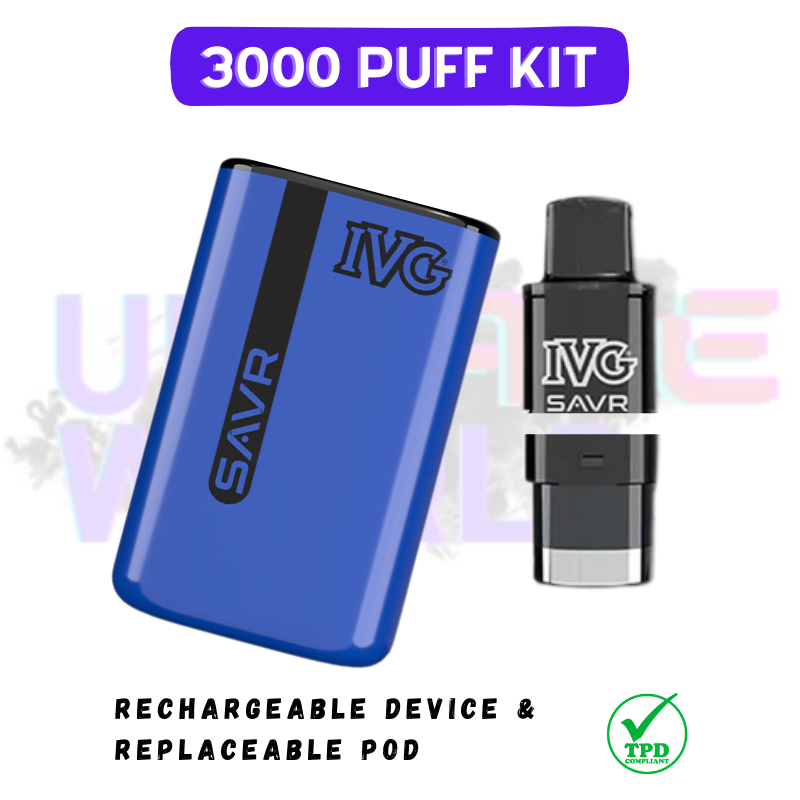 IVG Savr 3K Puff Prefilled Pod Kit - 4,99 £