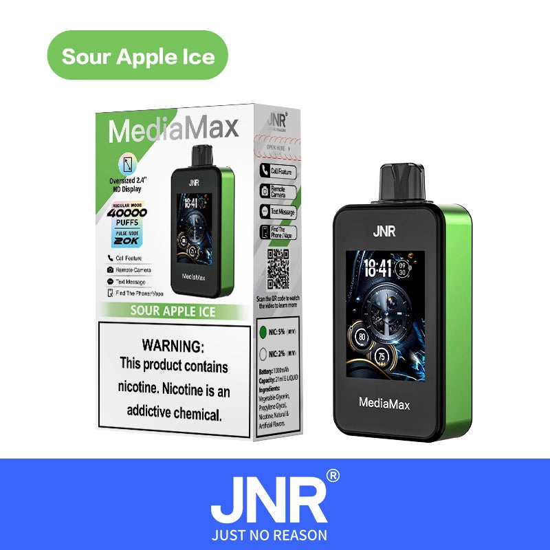 JNR Media Max 40000 Puffs 40k Disposable Vape Electronic Cigarette 21ml 1000mAh 10 Flavors In Sales