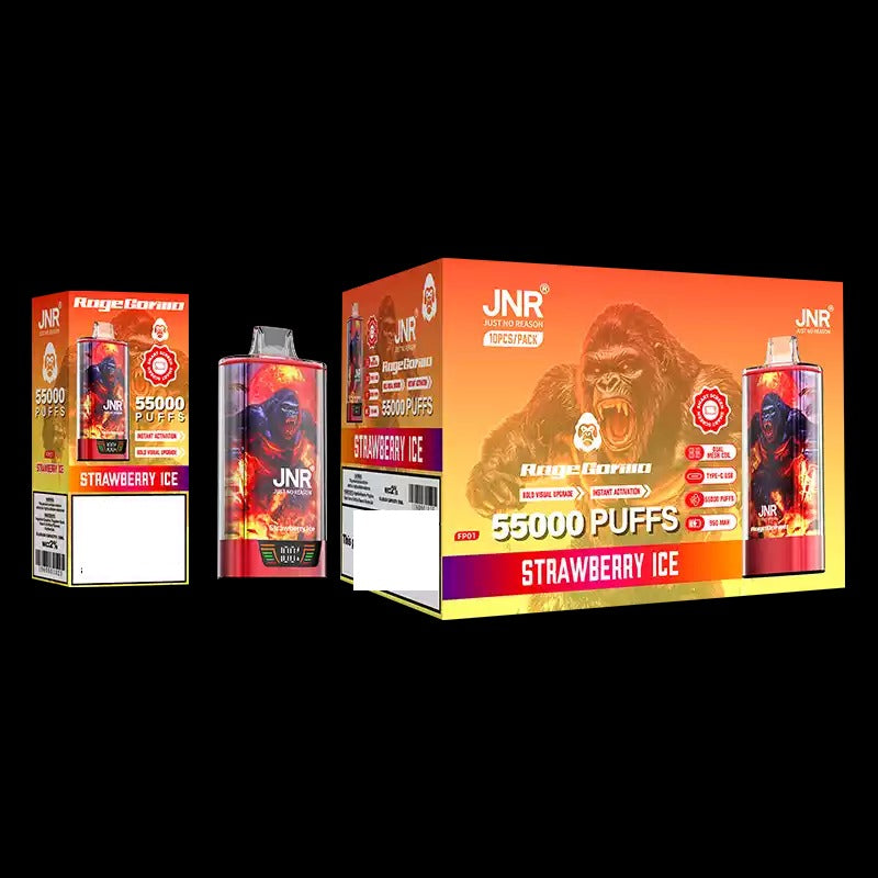 JNR RAGE GORILLA 55000 Puffs Dual Mesh Bulk Buy Rechargeable Disposable Vapes Wholesale