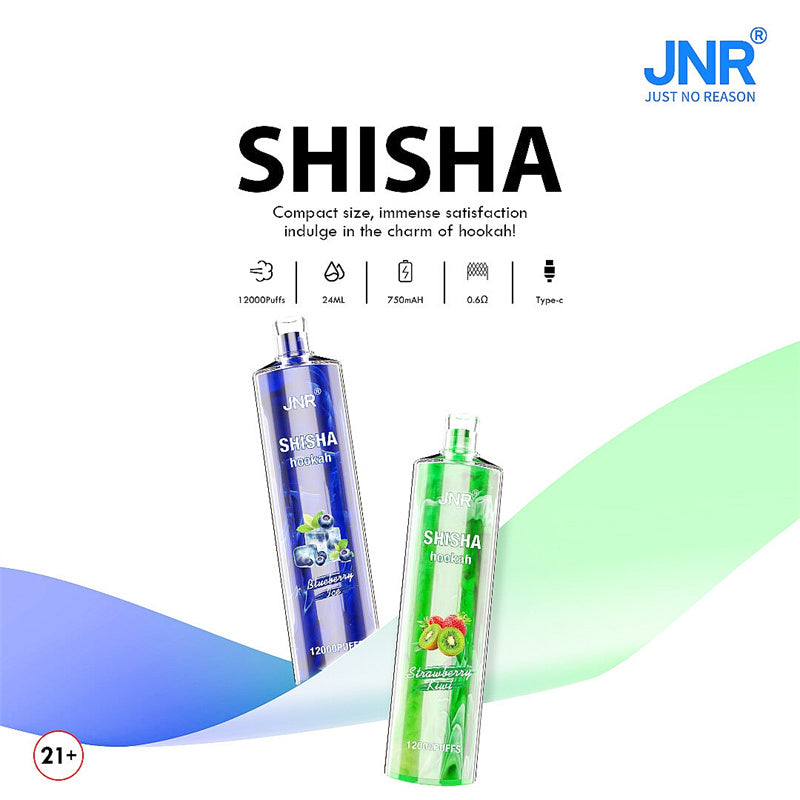 JNR Shisha Hookah 12000 Puffs 24ml 750mAh Disposable vape 16 flavors