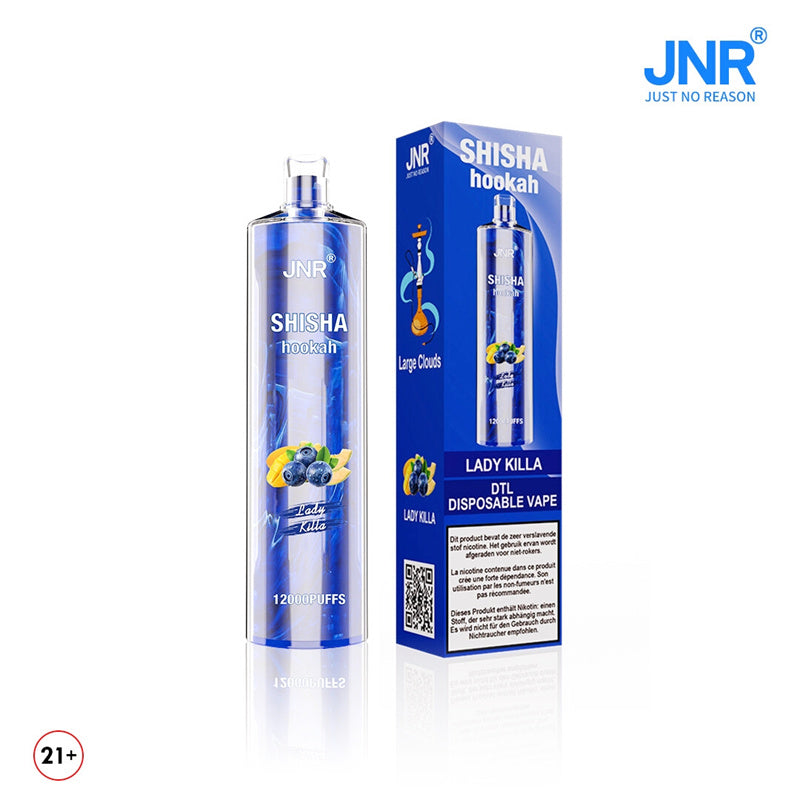 JNR Shisha Hookah 12000 Puffs 24ml 750mAh Disposable vape 16 flavors