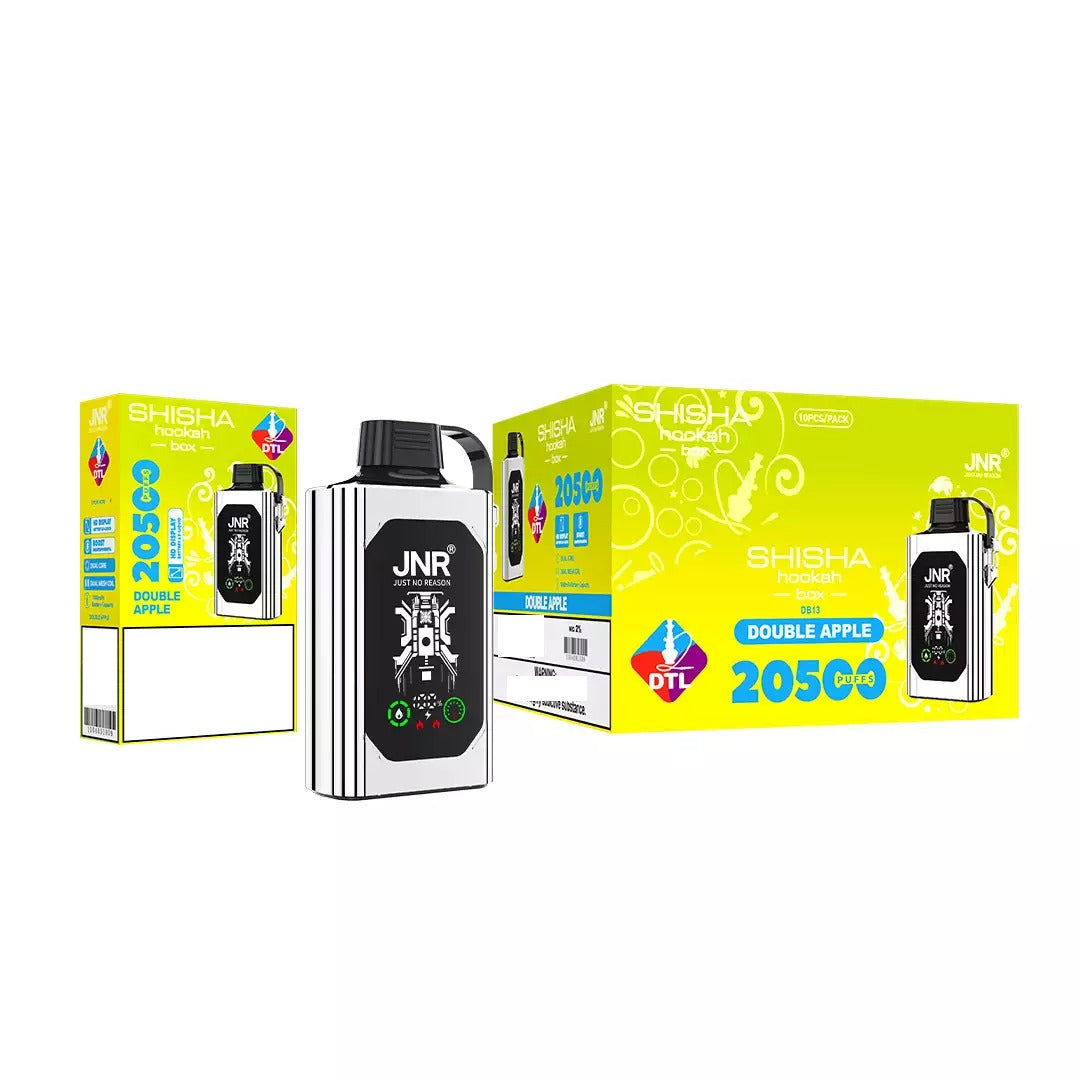 JNR Shisha Hookah Box 20500 Puffs Dual Mesh HD Display Bulk Buy Rechargeable Disposable Vapes Wholesale