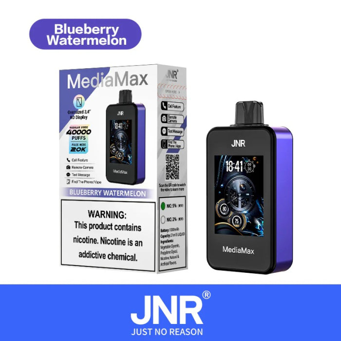 JNR MediaMax 40000 Puffs Disposable Vape Wholesale 21ml e-liquid 10 flavors