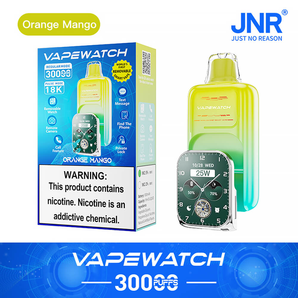 JNR Vape Watch 30000 Puffs Disposable Vape (2%3%5%Nicotine)19ML 850mAh 10 Flavors Available In Sales