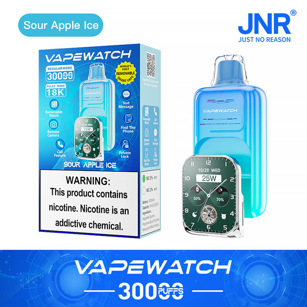 JNR Vape Watch 30000 Puffs Disposable Vape (2%3%5%Nicotine)19ML 850mAh 10 Flavors Available In Sales