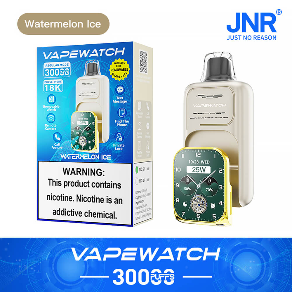JNR Vape Watch 30000 Puffs Disposable Vape (2%3%5%Nicotine)19ML 850mAh 10 Flavors Available In Sales
