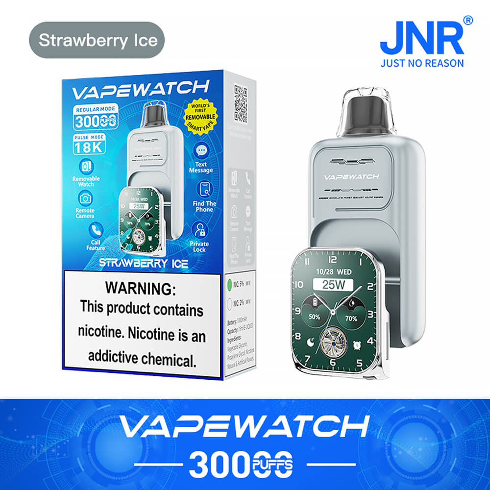 JNR Vape Watch 30000 Puffs Disposable Vape (2%3%5%Nicotine)19ML 850mAh 10 Flavors Available In Sales