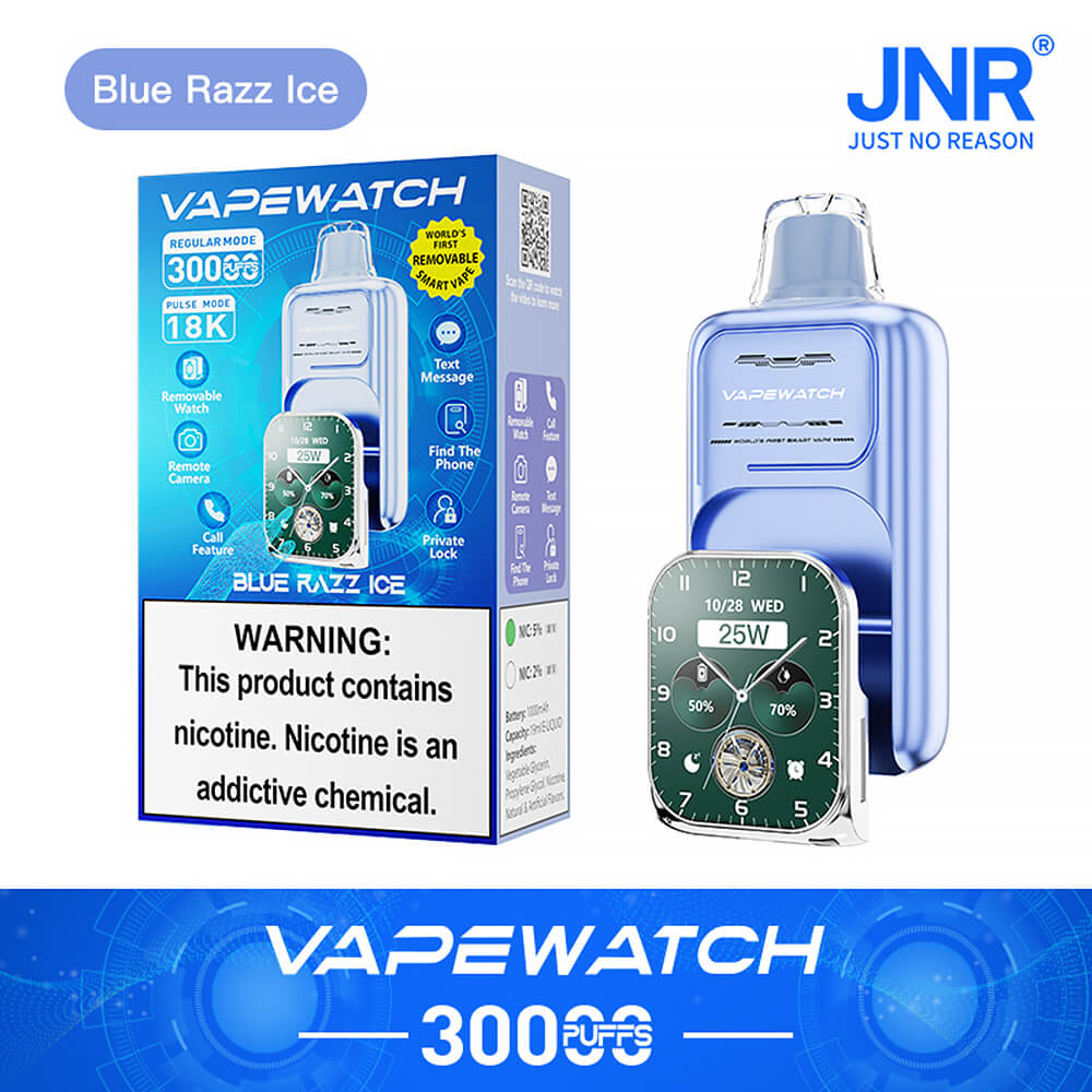 JNR Vape Watch 30000 Puffs Disposable Vape (2%3%5%Nicotine)19ML 850mAh 10 Flavors Available In Sales