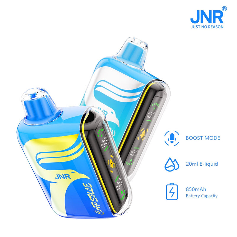 Jnr Capsule 15000 Puffs Disposable Vape Box Puff Bar Dual Mesh Coil Electronic Cigarette