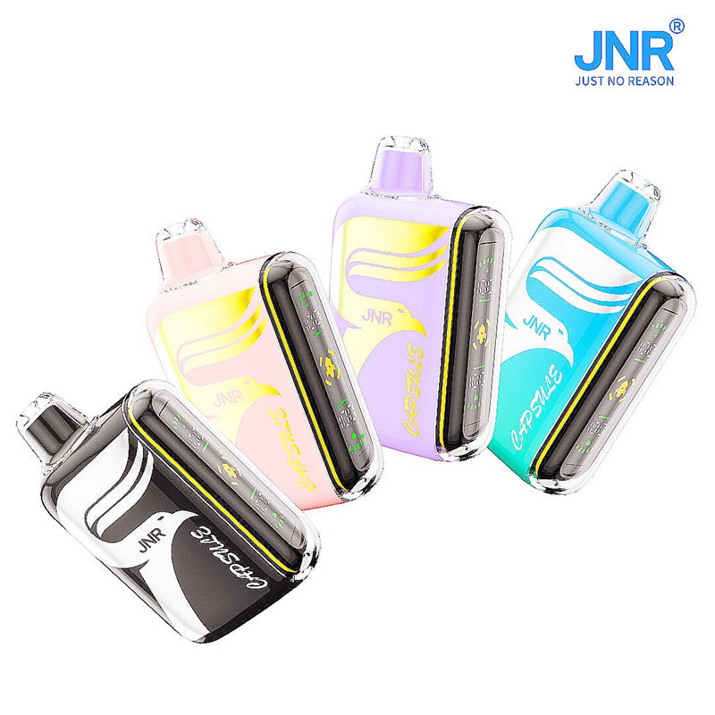Jnr Capsule 15000 Puffs Disposable Vape Box Puff Bar Dual Mesh Coil Electronic Cigarette