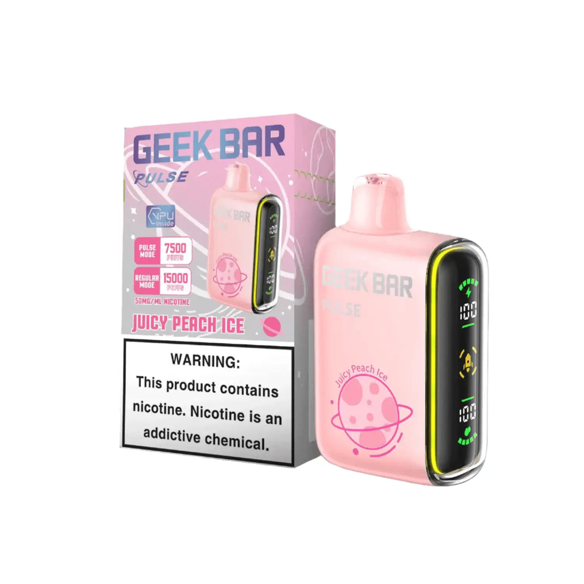 Juicy Peach Ice - Geek Bar Pulse 15k Disposable Vape