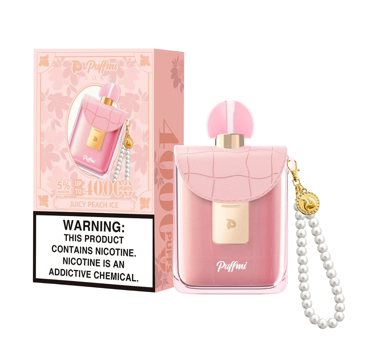 Juicy Peach Ice - Puffmi Flora 40000 Disposable Vape