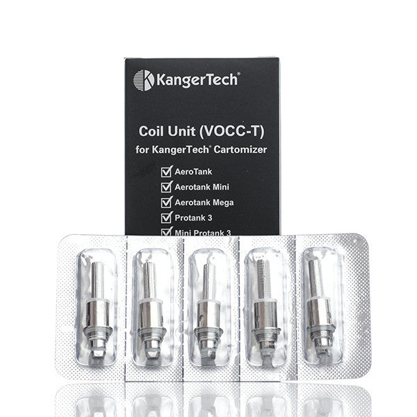 Kanger VOCC-T Ersatzverdampferkopf für Toptank/Protank/Aerotank/EVOD, 5 Stück