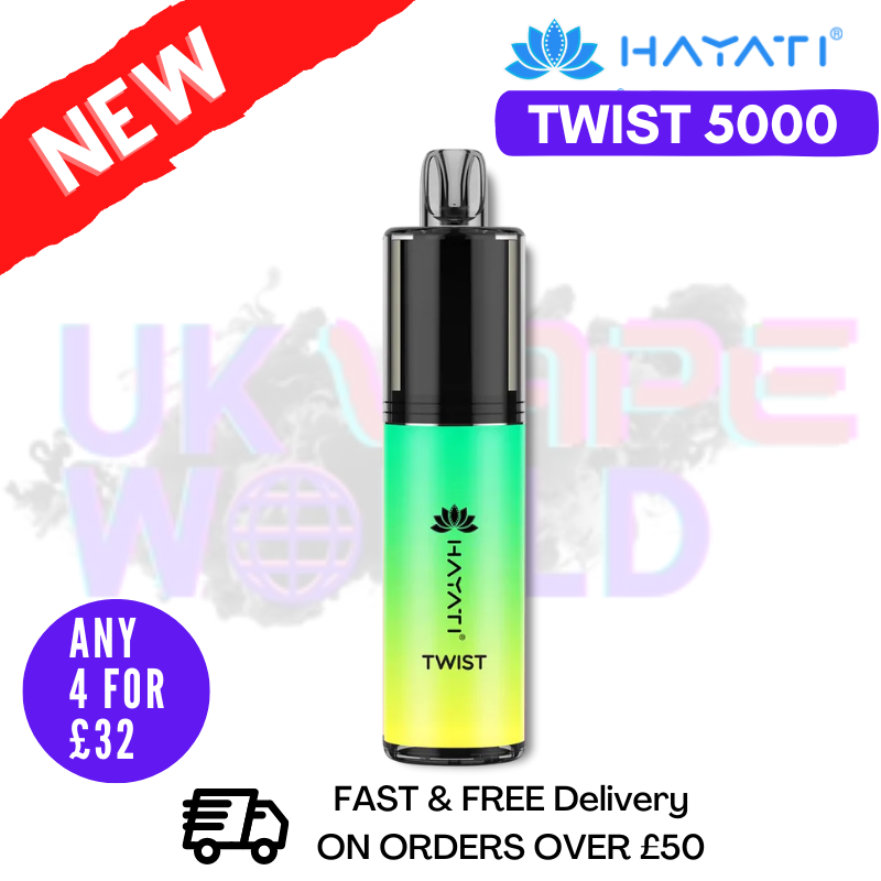 Lemon Mint Hayati Twist 5000 Puffs 5K Einweg-Set