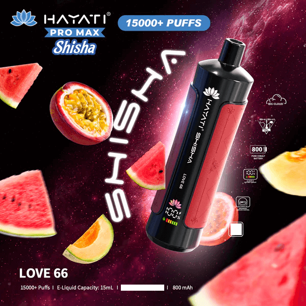 Hayati Shisha 15k Züge Einweg-E-Zigarette