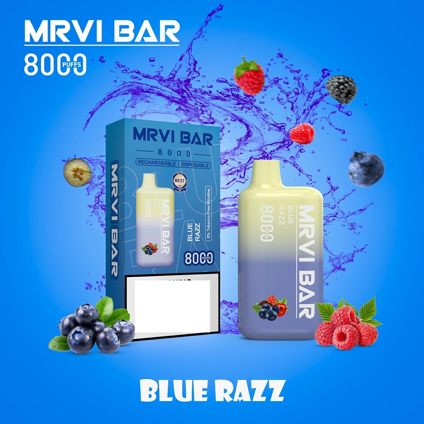 MRVI Bar Mr8000 Puffs Bulk Buy Rechargeable Disposable Vapes Wholesale