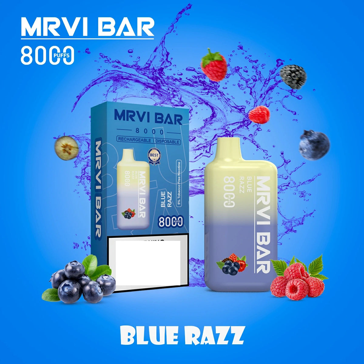 MRVI Bar Mr8000 Puffs Bulk Buy Rechargeable Disposable Vapes Wholesale
