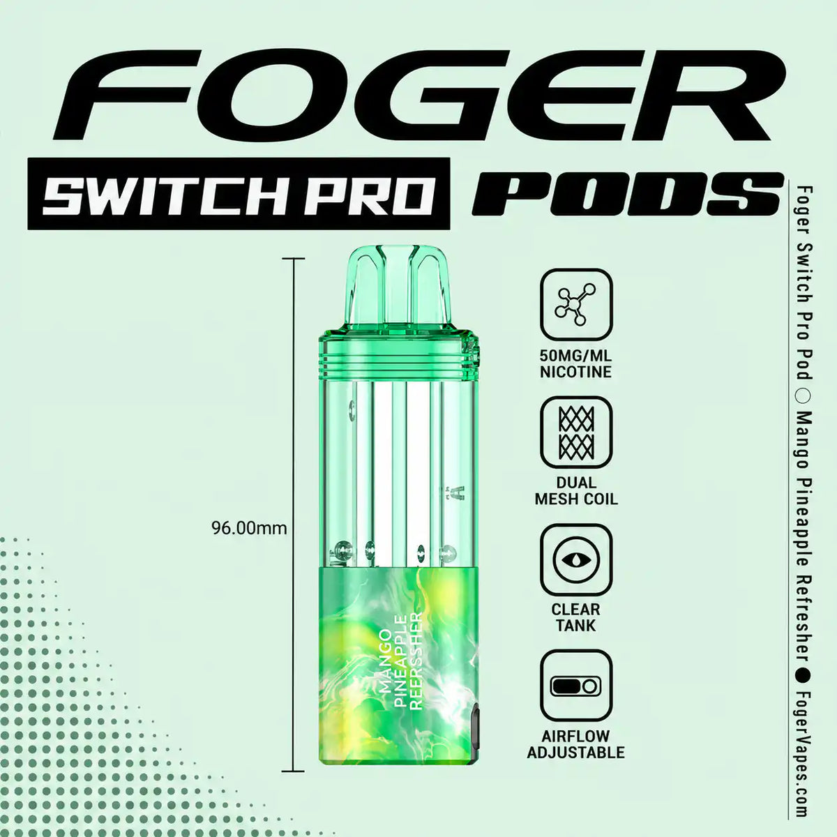 Mango Pineapple Refresher - Foger Switch Pro 30K Disposable Pod