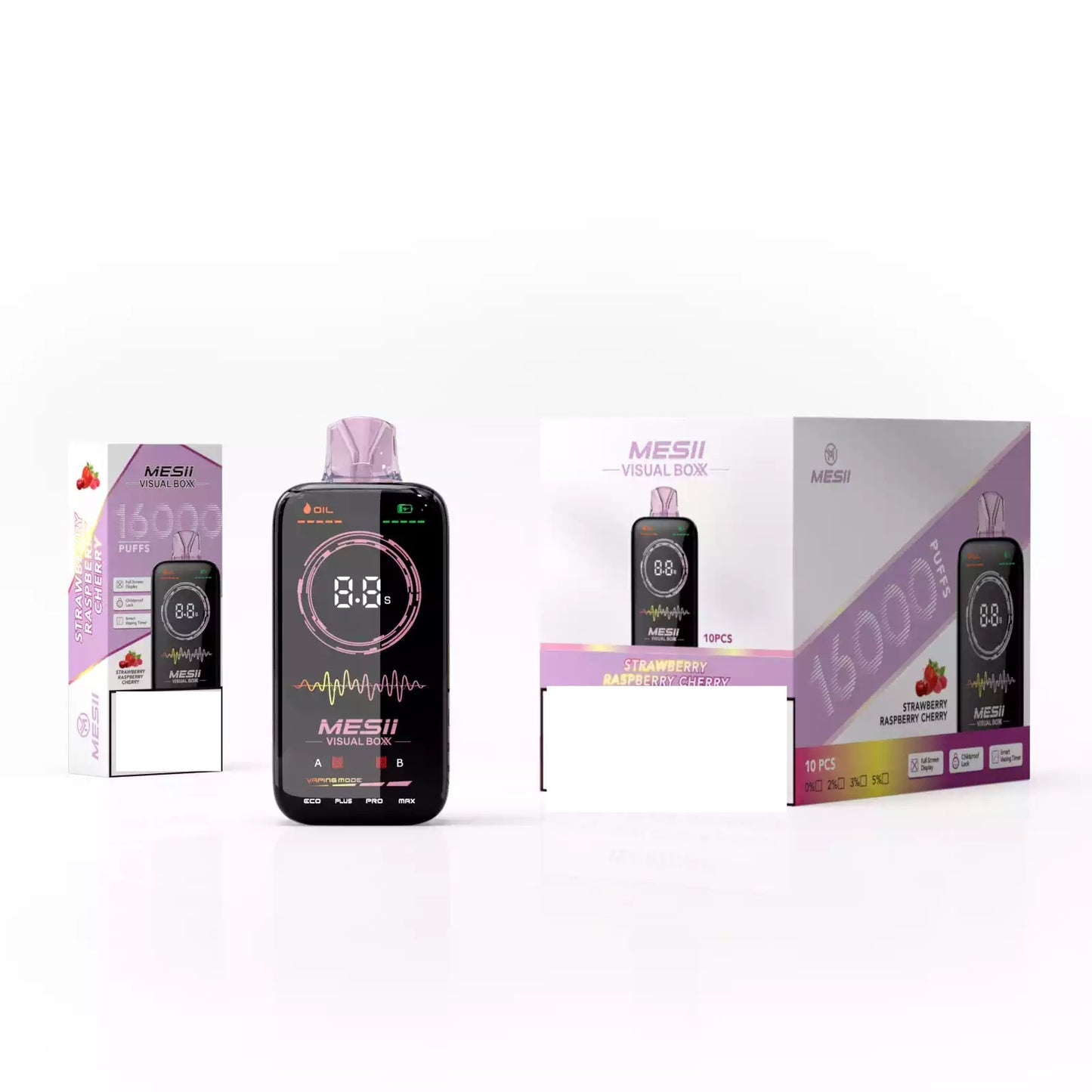 MESII VISUAL BOXX 16000 Puffs Rechargeable Full Screen Display Bulk Buy Disposable Vapes Wholesale
