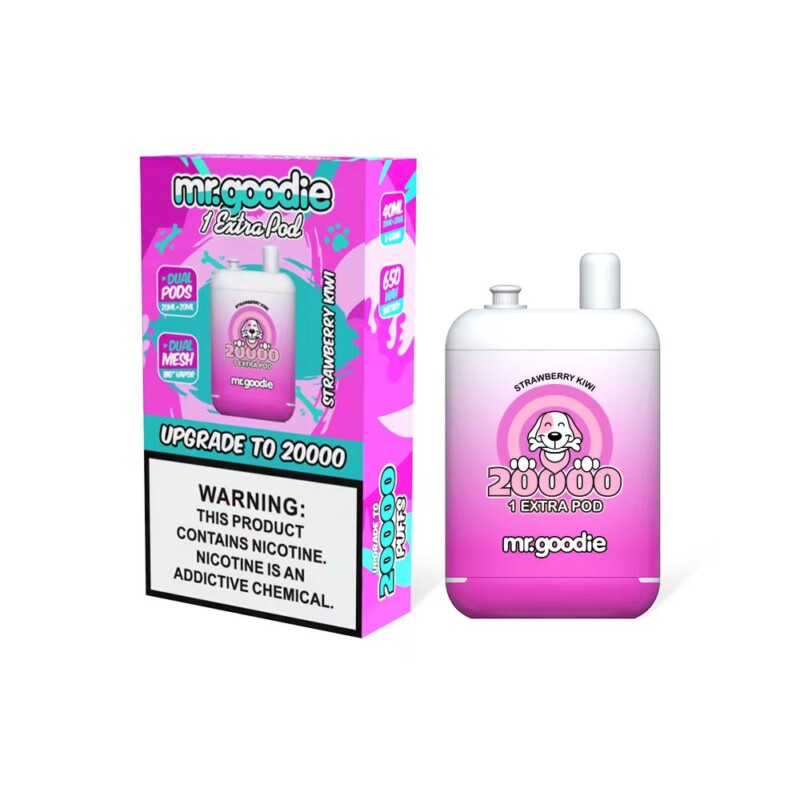 Mr.Goodie 20000 Züge E-Zigarette – 40 ml E-Liquid, 2–5 % Nikotin, 12 Geschmacksrichtungen